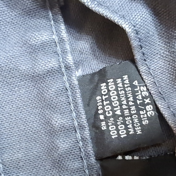 Jeep Heavyweight Duck Canvas Cargo Overland Pants Size 38x32 In Slate Gray - Picture 4 of 11